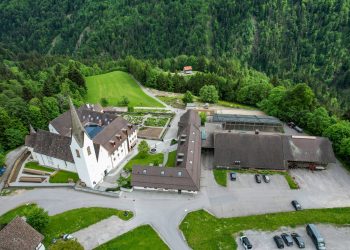Propstei St. Gerold, sanierte Ansciht von oben