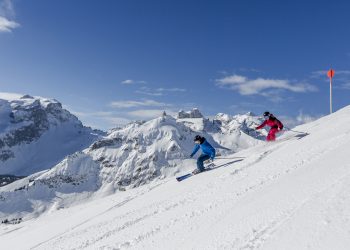 Skifahren am Golm im Montafon (c) Stefan Kothner I Montafon Tourismus GmbH